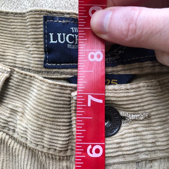 Lucky Brand Khaki Corduroy Roll-cuffed Shorts - Picture 8 of 9